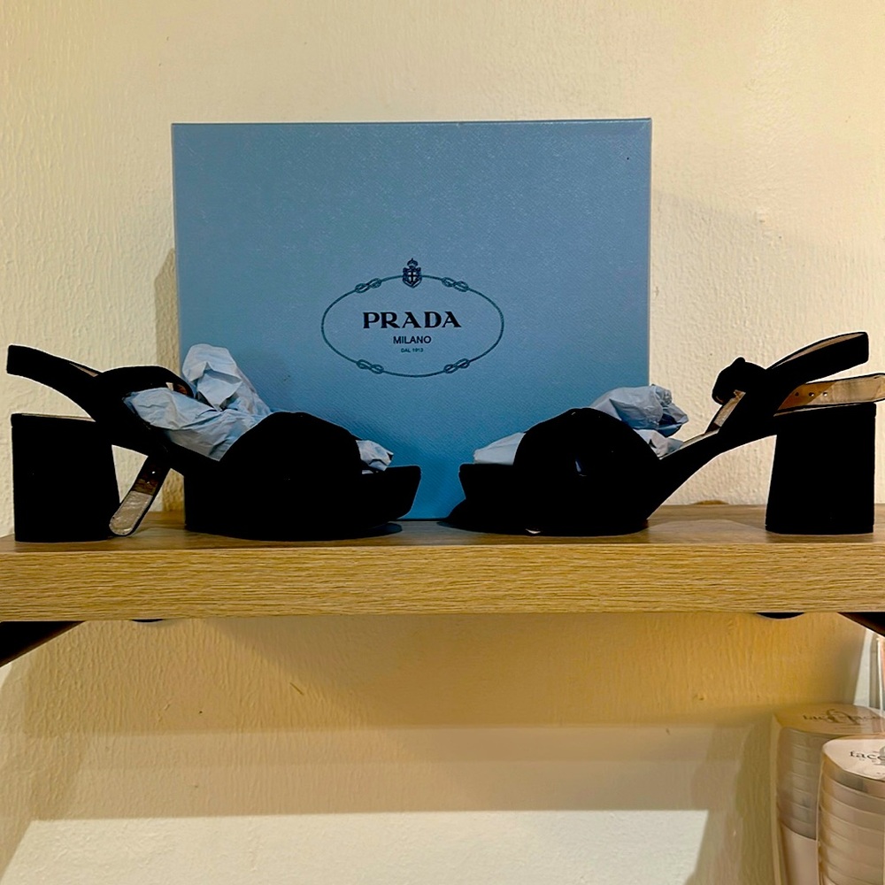 NWT Prada Suede Sandals